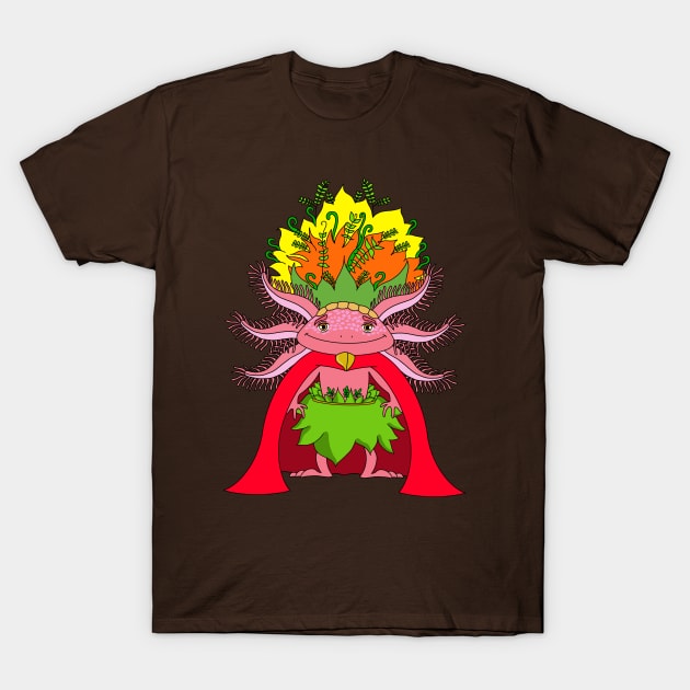 Axolotl Chief T-Shirt by garciajey